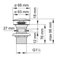   WasserKRAFT A024 Push-up    , , 