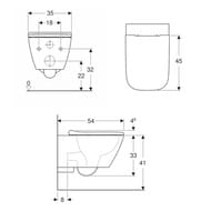  Geberit Duofix  + Smyle Square  + . 500.300.21.S