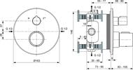 Ideal Standard CERATHERM T100   / A5814XG , ,  