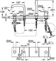  Grohe Essence 19578001    4 , , 