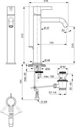    Ideal Standard JOY BC781A2 ,  215 , /, . 