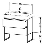    Duravit XSquare 784397460 , 2 ,   XS444302222