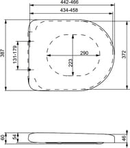    TOTO NC Series Soft Close  (387x471x60)  VC100