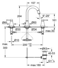  Grohe Grandera 20389000  ,  3 , , 