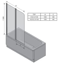    RAVAK 10CVS2-100 R (9901500) ,  ,  Transparent