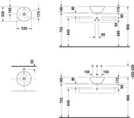  DURAVIT STARCK 1 330170    , ,  0408330000