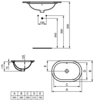  Ideal Standard CONNECT 550380175   ,  E504801