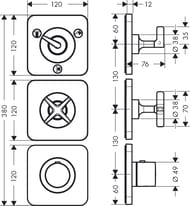  Axor Citterio E 36704000   ,  3 , 