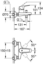  Grohe BauFlow 23756000  , , , 