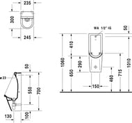  DURAVIT STARCK 3 245700  "",   ,  0827250000