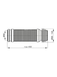   WC  Alcaplast M9006 D=90/110 flexi  