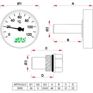  FAR 0-120C,  36 , d 40 ,   3/8" FA 2650