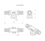  VALTEC , 253/4"25,  CW614N, VTm.432.G.250525