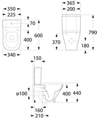 Roca GAP Clean Rim  - (350600)   34273700H