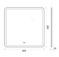  BelBagno (800x30x800) ,  , SPC-MAR-800-800-LED-TCH-WARM