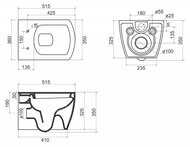   BelBagno Carina (515x350x350) ,  BB514CHR