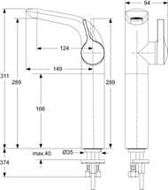 Ideal Standard MELANGE    A4266AA   124, /, . 3/8