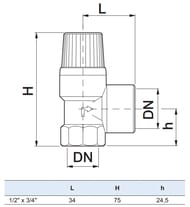      Watts SVW 1/2" x 3/4" 4  .10004701