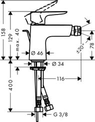  Hansgrohe Talis E 71720000     , , 