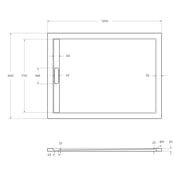   CEZARES (120090030)  ,  TRAY-AS-AH-120/90-30-NERO