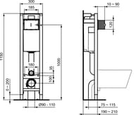 Ideal Standard  ProSys ECO FRAME M +  EUROVIT Rimless +  W660101