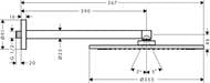   Axor ShowerSolutions 26034000 (350350) , 1jet PowderRain,  