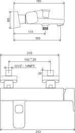   / RAVAK 10 Free black TD F 022.20/150 , .,  X070152