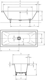   Kaldewei CONODUO 732 (1700750430) , easy-clean,  235000013001