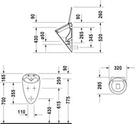  DURAVIT STARCK1 320285520  "" 0835320000