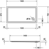   Duravit Starck 1400750 72012500000000