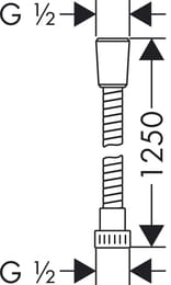   Hansgrohe Metaflex 1,25    28262000