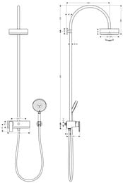   Axor Citterio Showerpipe 39620 ,    , ,  1,6