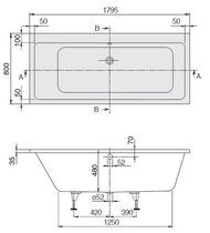   Villeroy & Boch SUBWAY (1800800)   UBA180SUB2V-01