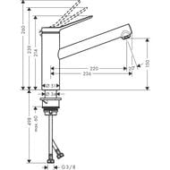  Hansgrohe Zesis M33 1jet   150 , CoolStart, EcoSmart,  74813000