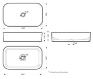  Sanita Luxe INFINITY SLIM (600360140) , . WB.CT/Infinity/60-N.Slim/WHT.G/S1