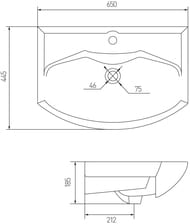  Aquaton SMILE 65 1WH207782 445x650x185 , ,   , 