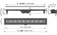   Alcaplast APZ10BLACK-650BRASS SIMPLE L=650 H=62  / 