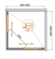   CEZARES COMFORT (880-900x880-900x1950) A-2-90-C-Cr  ./