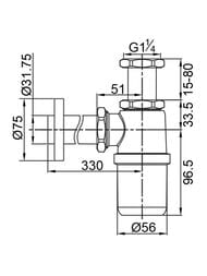    Veragio SBORTIS 1 1/4" , /  VR.SBR-8113.BR