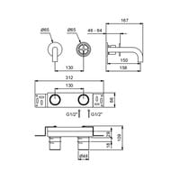    Fantini Fontane Bianche , , Matt Gun Metal 47P5P110B