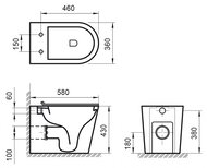   BelBagno Flay-R 580x360x430 ,   , : BB1003CB