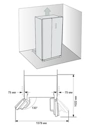  Schaub Lorenz SLU S400H4EN (8366101712) Side-by-Side, Full No Frost, . 