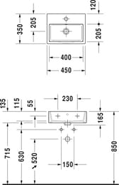  Duravit Vero Air 450350 . ., 1   ,  07244500001