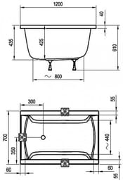  RAVAK CLASSIC 120x70 