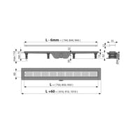   Alcaplast APZ10-650M SIMPLE L=650 H=62 , c  