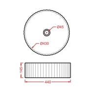   ArtCeram Millerighe 440440145    ,  OSL010 60 00