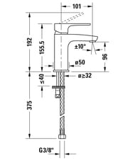  Duravit B.1      ,  B11010002010