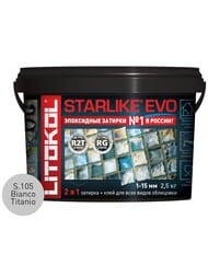   LITOKOL STARLIKE EVO S.105 BIANCO TITANIO -, 2,5 :