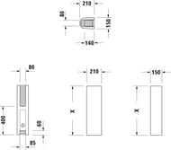    55-130  DURAVIT STARCK 3 150210 0865160000