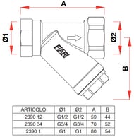   FAR 3/4", 600, FA 2390 34